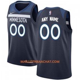 Maillot NBA Minnesota Timberwolves Personnalisable Nike 2017-18 Navy Swingman - Homme